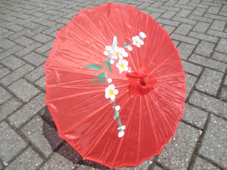 Chinese parasol groot - rood