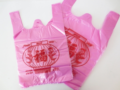 Feng Shui plastic gelukstasjes roze (50 stuks)