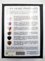 Love Gemstone Heart Pendant Set 6 - groothandel