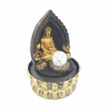 Groothandel - Meditatie Led Verlichting Boeddha in Muur Goud Fontein Klein