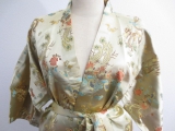 Lange Kimono Dragon/Phoenix Goud