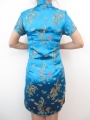 Korte jurk Draak/Phoenix turquoise maat 34