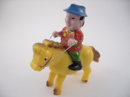 Speelgoed sheriff op paard