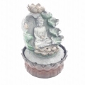 Groothandel - Meditatie Led Verlichting Boeddha met Bloemen Fontein Klein