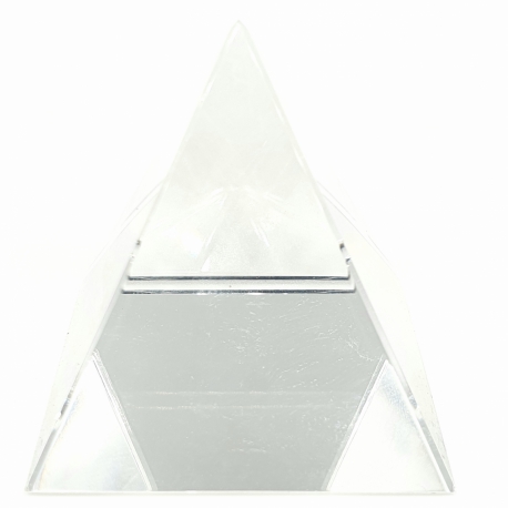 Kristallen piramide wit 12x12