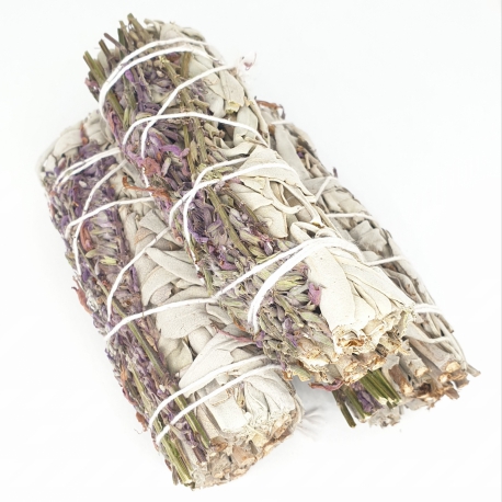 Groothandel - Witte Salie & Lavendel Smudge 12cm (3 x 20-30 gram) 