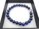 8mm armband Lapiz Lazuli Boeddha met cadeau doos