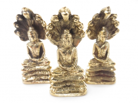 Groothandel - Bronzen Naga Boeddha set van 3