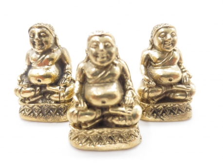 Groothandel - Bronzen dikbuik Boeddha set van 3
