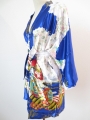 Japanse kimono Kort blauw