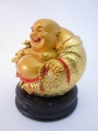 groothandel - Mi-Lo-fo (Maitreya) Goud zittend op zwart altaar met Ruyi