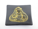 Wierookhouder vierkant Zwart lachende Boeddha (6)