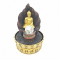Groothandel - Meditatie Led Verlichting Boeddha met Potje Goud Fontein Klein
