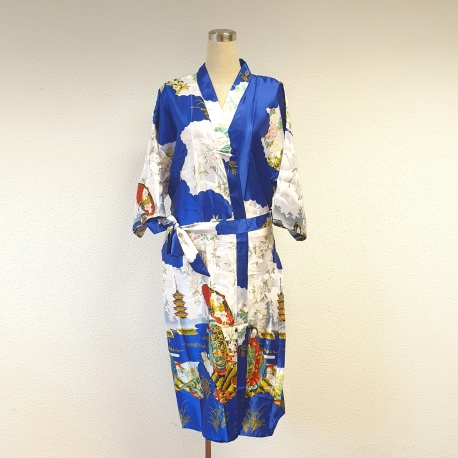 Groothandel - Japanse kimono Lang blauw