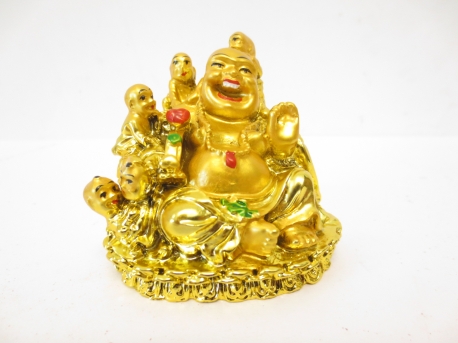 groothandel - Kinder Boeddha Goud zittend mini
