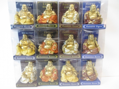 Blije Boeddha Display Gift Set groot (12st)