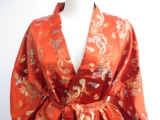 Lange Kimono Dragon/Phoenix rood