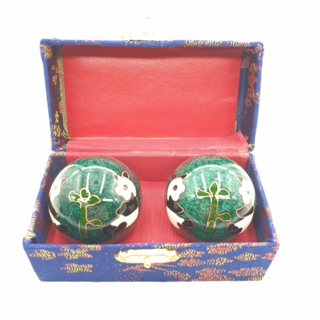 Groothandel - Meridiaankogels groen met Panda 4,5 cm