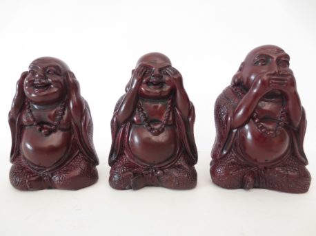 Groothandel - Boeddha's Rood horen, zien en zwijgen 