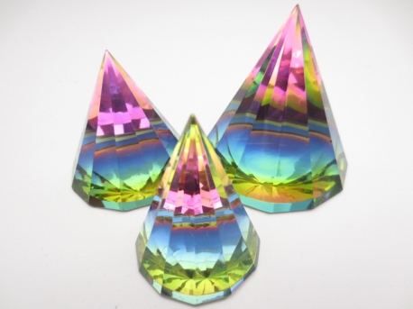 Kristallen prisma gekleurd 6x6