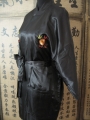 korte kimono draak (zwart)