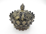 Groothandel Tibetaanse Lotus Wierook (korrel) Brander Messing Groot Bronzen