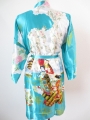 Japanse kimono Kort turquoise