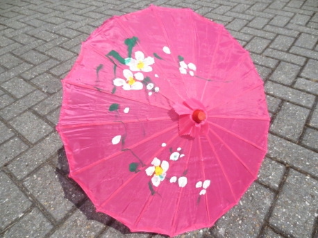 Chinese parasol - roze