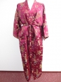 Lange Kimono Dragon/Phoenix bordeaux rood
