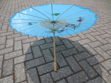 Chinese parasol groot - blauw