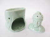 Jade meditatie Boeddha oliebrander luxe