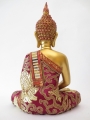 Thaise Boeddha mediterend goud/rood
