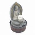 Groothandel - Meditatie Led Verlichting Boeddha met Goud Fontein Klein