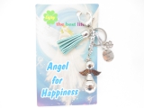 Happy Angel sleutelhanger turquoise