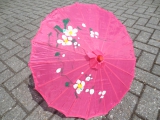Chinese parasol groot - roze
