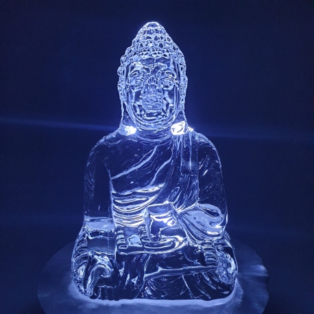 Kristallen glazen boedha Varadamudra