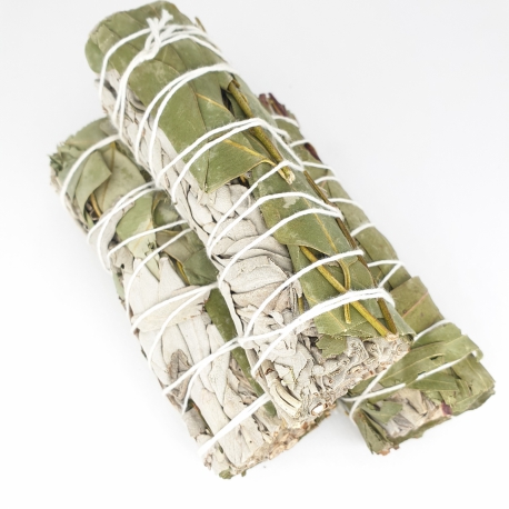 Groothandel - Witte Salie & Eucalyptus Smudge 12cm (3 x 30-40 gram) 
