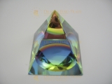 Kristallen Piramide kleur 7x7