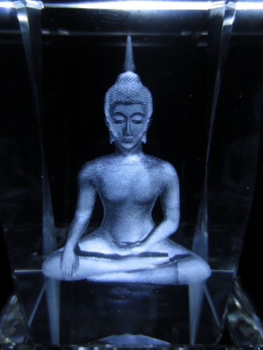 3d laserblok met Thaise Boeddha