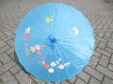 Chinese parasol groot - blauw