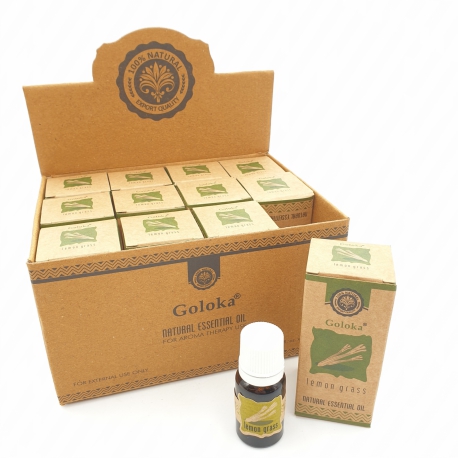 Groothandel - Goloka Natural Essential Oil Lemongrass (12st)