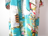 Japanse kimono Lang turquoise