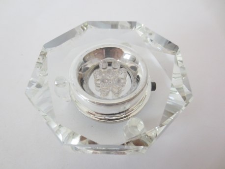Kristal lazer lamp achthoek met adapter