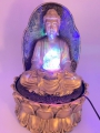 Meditatie Led Verlichting Boeddha Gouden fontein Groot 