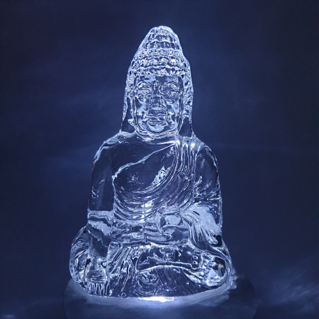 Kristallen glazen boedha Varadamudra