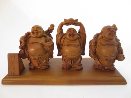 Groothandel - Boeddha set van 3 op plank