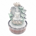 Groothandel - Meditatie Led Verlichting Boeddha met Bloemen Fontein Klein