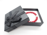 8mm armband Rood koraal Boeddha met cadeau doos