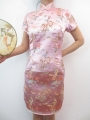Korte jurk Draak/Phoenix roze maat 34