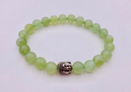 0,8cm Armband Nieuw Jade Boeddha 